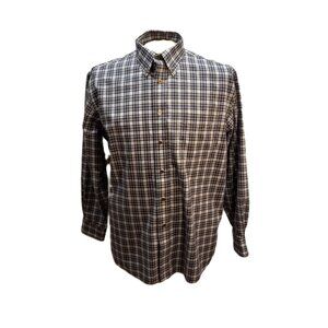 Jos. A. Bank Men's Dress Shirt 16/34 Traveler Traditional Fit Plaid 100% Cotton